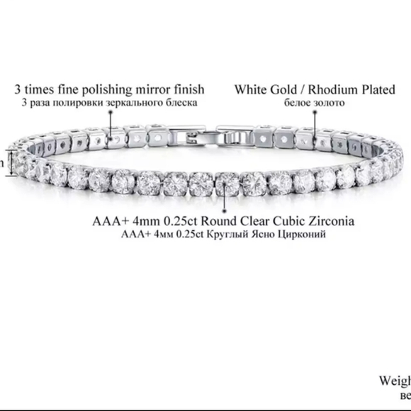 Crystal Tennis Bracelet - Picture 2 of 5